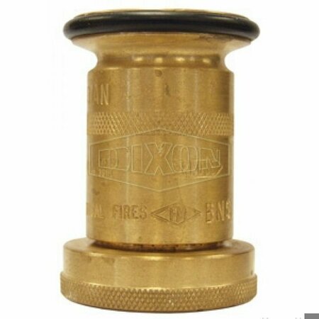 DIXON Industrial Washdown Nozzle with Bumper, 1-1/2 in Inlet, Brass Body, Domestic WDN150NST